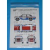 Decal -  Fiat 131 Abarth „FRANCE“ - 4th Rallye Monte Carlo 1979 - Andruet / Lienard