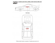 Decal -  Sponsor logo Rothmans / LˇEquipe - Tour de Corse 1983