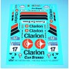 Decal – Metro 6R4 - Clarion team Europe - RAC Rally 1986 - Eklund / Whittock