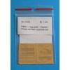 Photo-etched – special parts - two type register number plate and two pcs Rally Monte Carlo plate ( old version ) for Escort MK.I