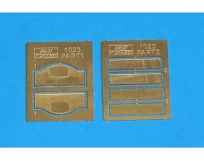 Photo-etched – special parts - two type register number plate and two pcs Rally Monte Carlo plate ( old version ) for Escort MK.I