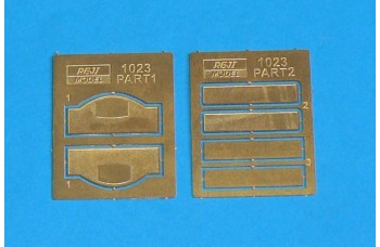 Photo-etched – special parts - two type register number plate and two pcs Rally Monte Carlo plate ( old version ) for Escort MK.I