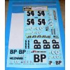 Decal – Porsche 934 - LeMans 1976 #54 - Meznarie team 1/12