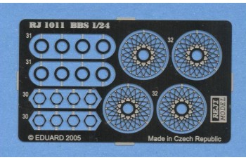 Photo-etched – special parts - Wheels wire panel – BBS 15“