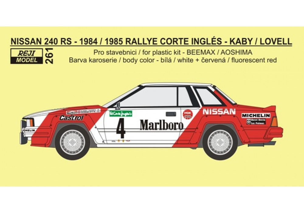 NISSAN 240 RS RALLYE MONTE CARLO 1984 SALONEN ALTAYA 1:43 de refere