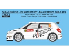 Decal - Fabia S2000 EVO - Rally Monte Carlo 2012 - Ogier / Ingrassia