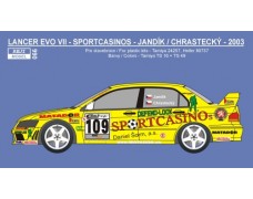 Decal - Mitsubishi Lancer Evo VII - Deutschland rallye 2003